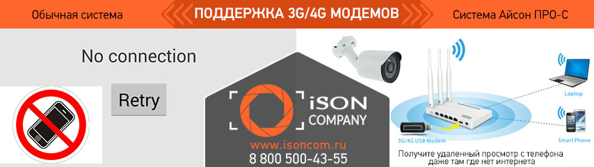 ПОДДЕРЖКА 3G АЙСОН ПРО С