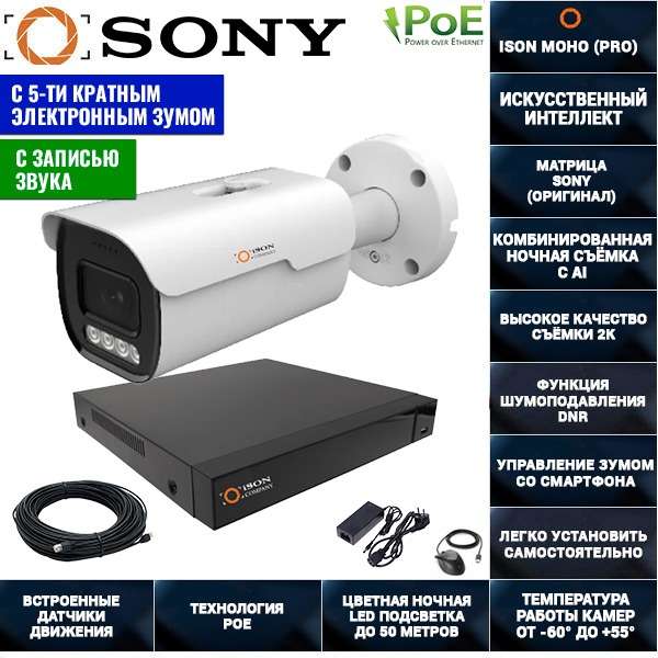 IP система видеонаблюдения ISON MOHO-1 IP система видеонаблюдения ISON MOHO-1