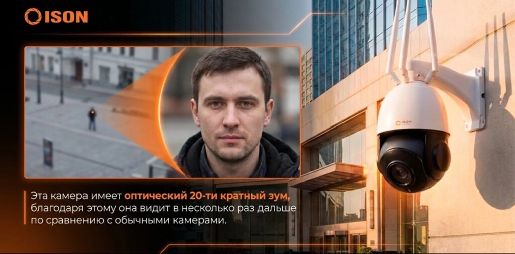 ПОВОРОТНАЯ PTZ КАМЕРА ISON NFL-1000-PRO-8