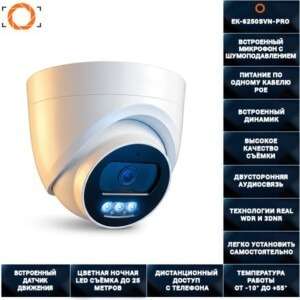 Цифровая IP POE камера видеонаблюдения EK-6250SVN-PRO 4 мегапикселя
