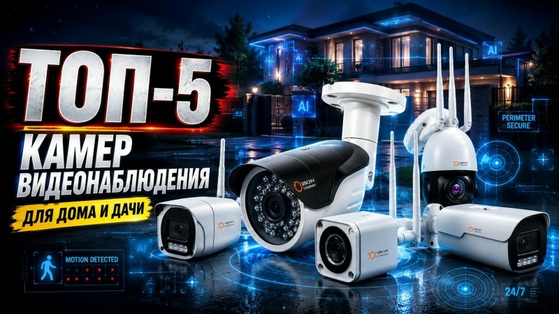 ТОП-5 лучших камер видеонаблюдения для дома и дачи 2026 | Рейтинг